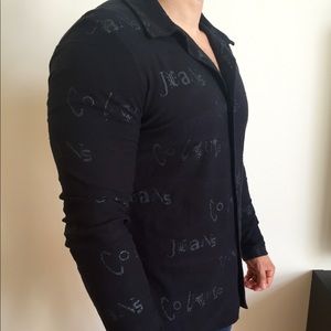 Versace mens button down shirt